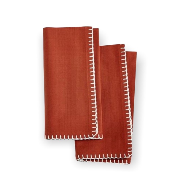 Bardwil Avery Cinnabar 2-Pc. Cotton Napkins - Picture 1 of 1